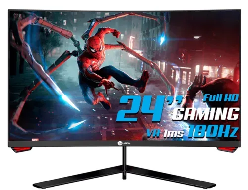 Monitor Gamer Ninja Sharingan, 24 Pol, Curvo, Full HD, 1ms, 180Hz, HDMI/DP, MGN-003-24S V2